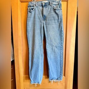 Abercrombie & Fitch Light Blue Ankle Straight Jeans